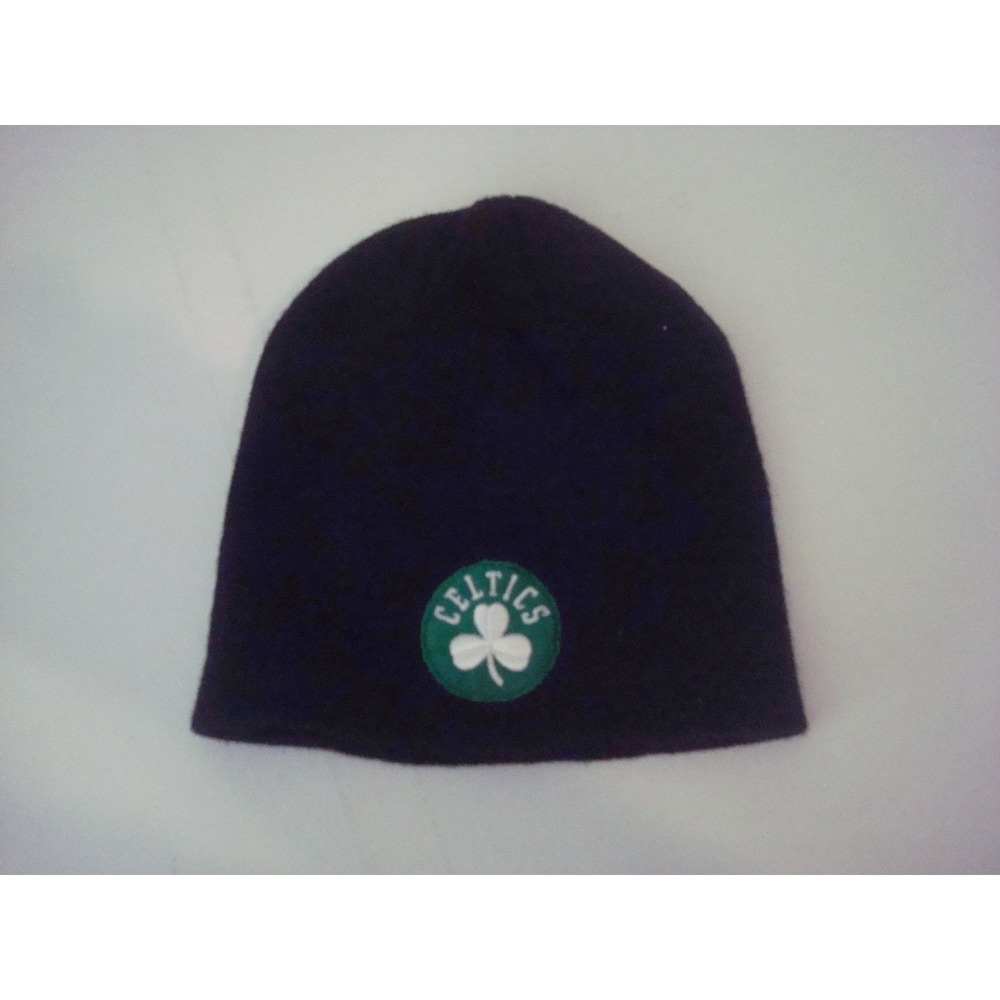 BOSTON CELTICS ADIDAS BEANIE KNIT TOBOGGAN HAT CAP VINTAGE DEADSTOCK x2
